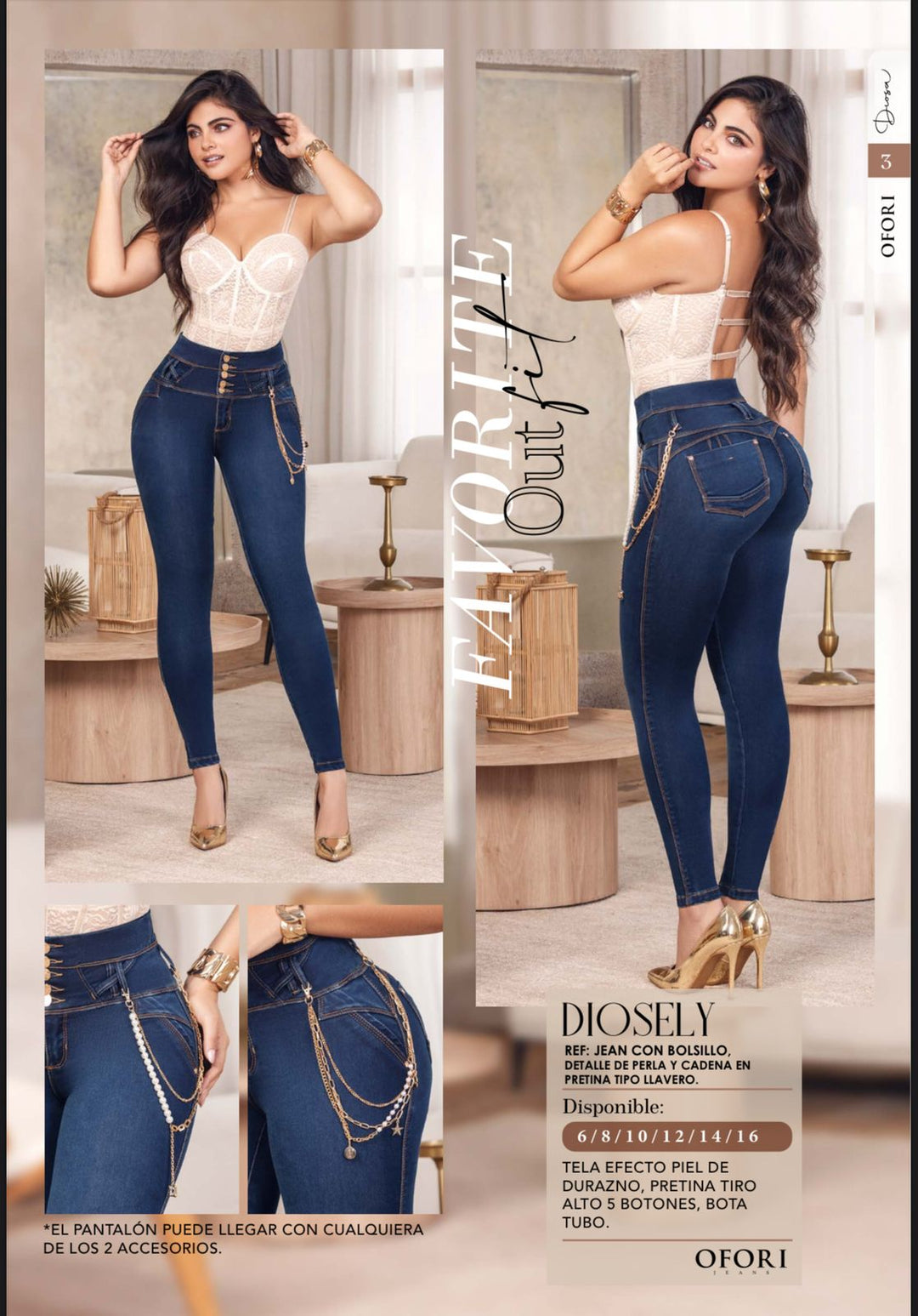 Diosely 100% Authentic Colombian Push Up Jeans