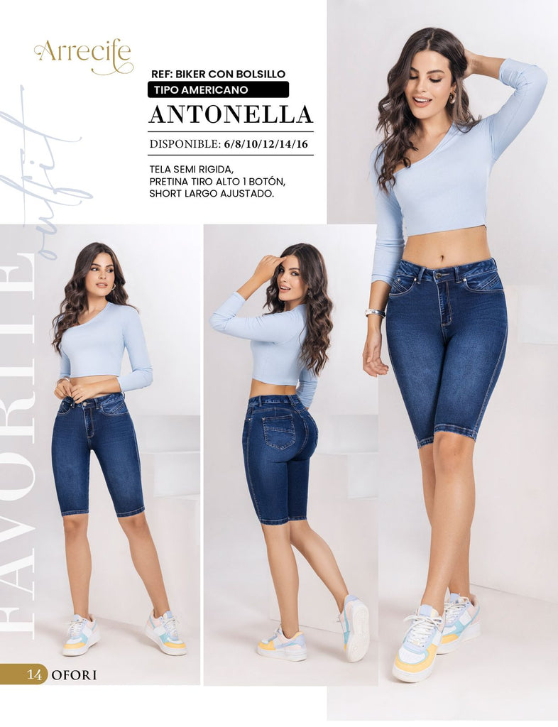 Antonella 100% Authentic Colombian Push Up Capri - JDColFashion