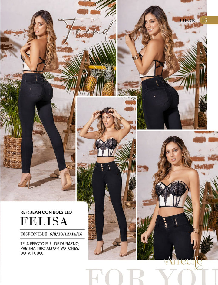 Felisa 100% Authentic Colombian Push Up Jeans - JDColFashion