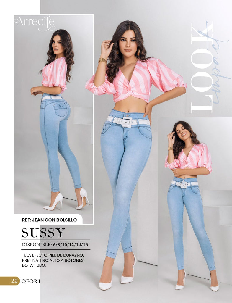 Sussy 100% Authentic Colombian Push Up Jeans - JDColFashion