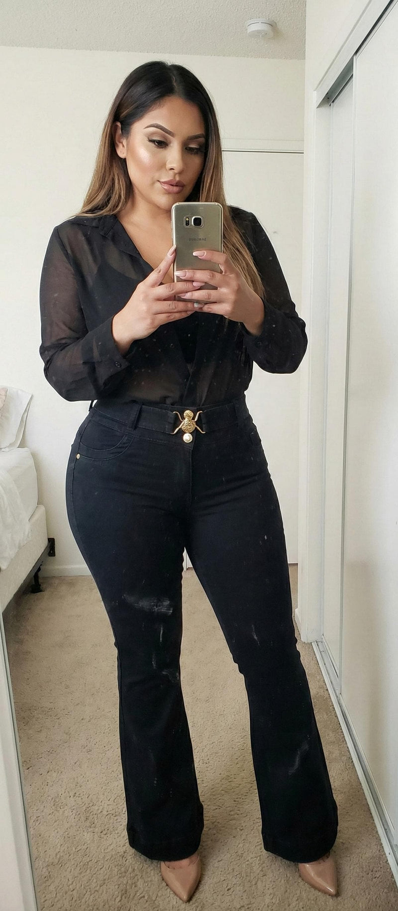 Melia 100% Authentic Colombian Push Up FLARE Jeans