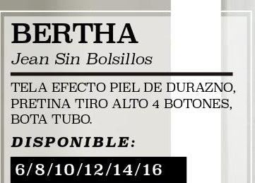 Bertha 100% Authentic Colombian Push Up Jeans