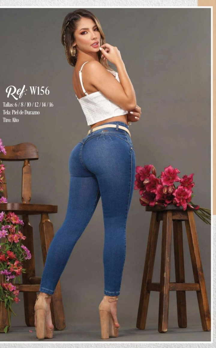 W-156 100%  Authentic Colombian Push Up Jeans