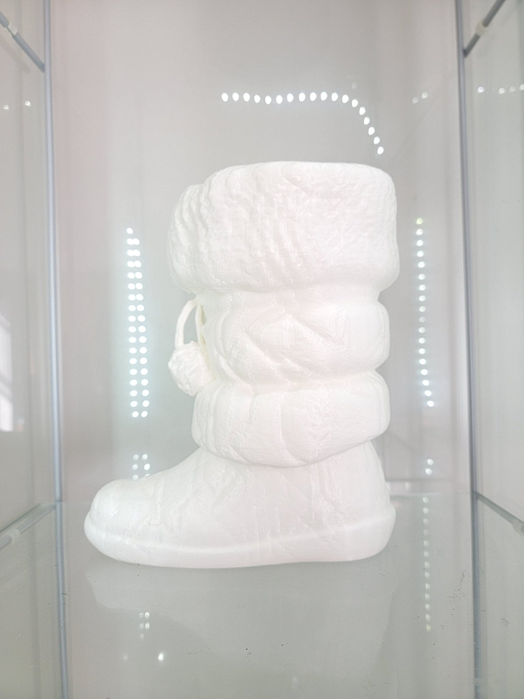 Adorable 3D - Printed Snow Boot Brush Holder with Pom - Poms - JDColFashion