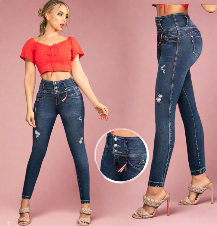 W-212 100%  Authentic Colombian Push Up Jeans