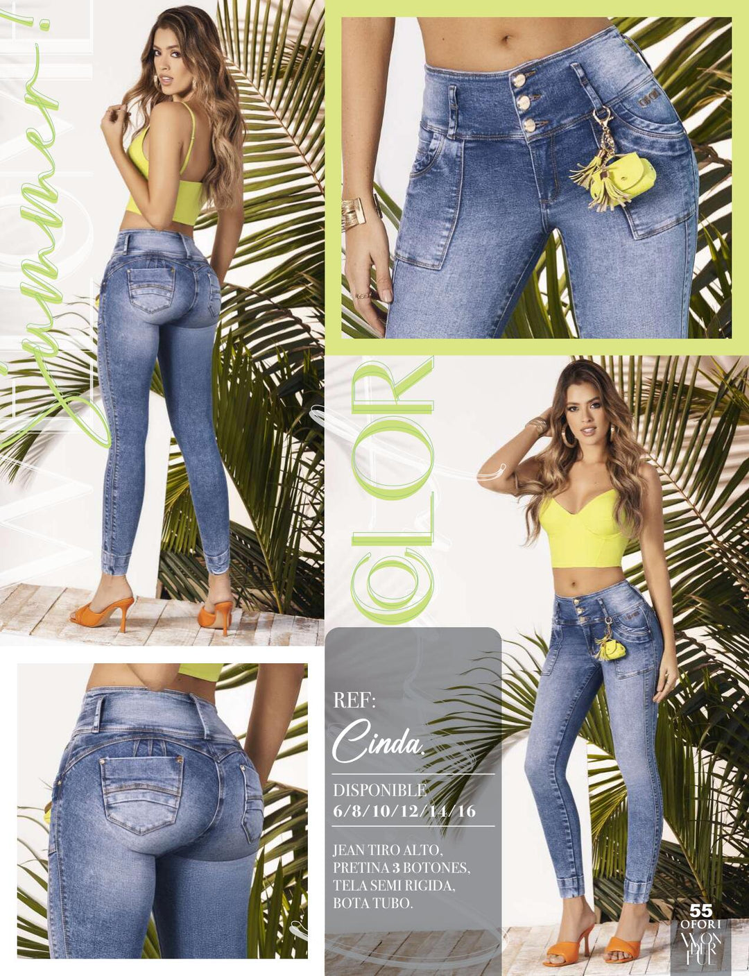 Cinda 100% Authentic Colombian Push Up Jeans by OFORI - JDColFashion