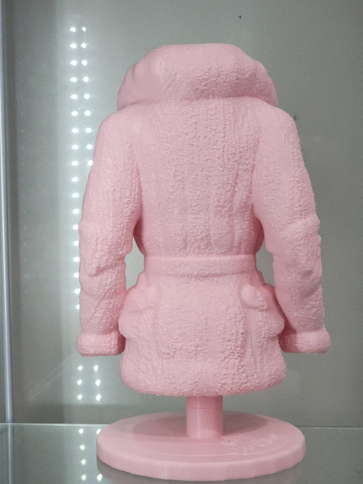 Cozy Pink Coat Makeup Brush Holder - Chic Vanity Organizer - JDColFashion