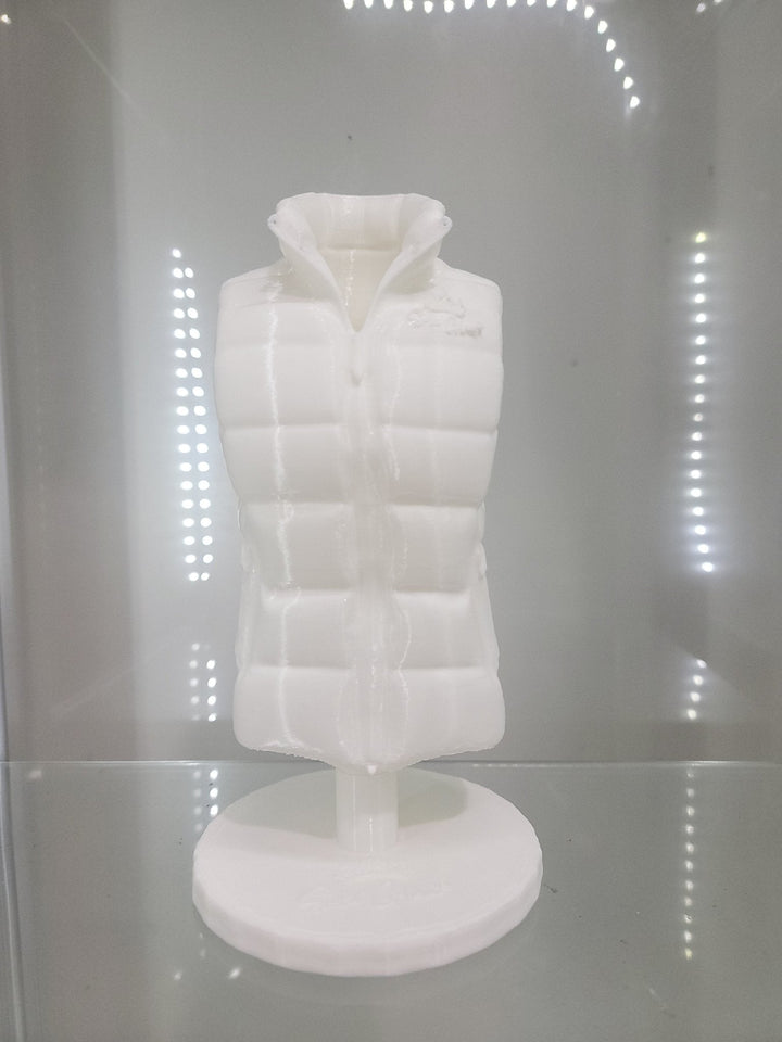 Cozy Puffer Vest Brush Holder - Winter Chic for Your Vanity! - JDColFashion