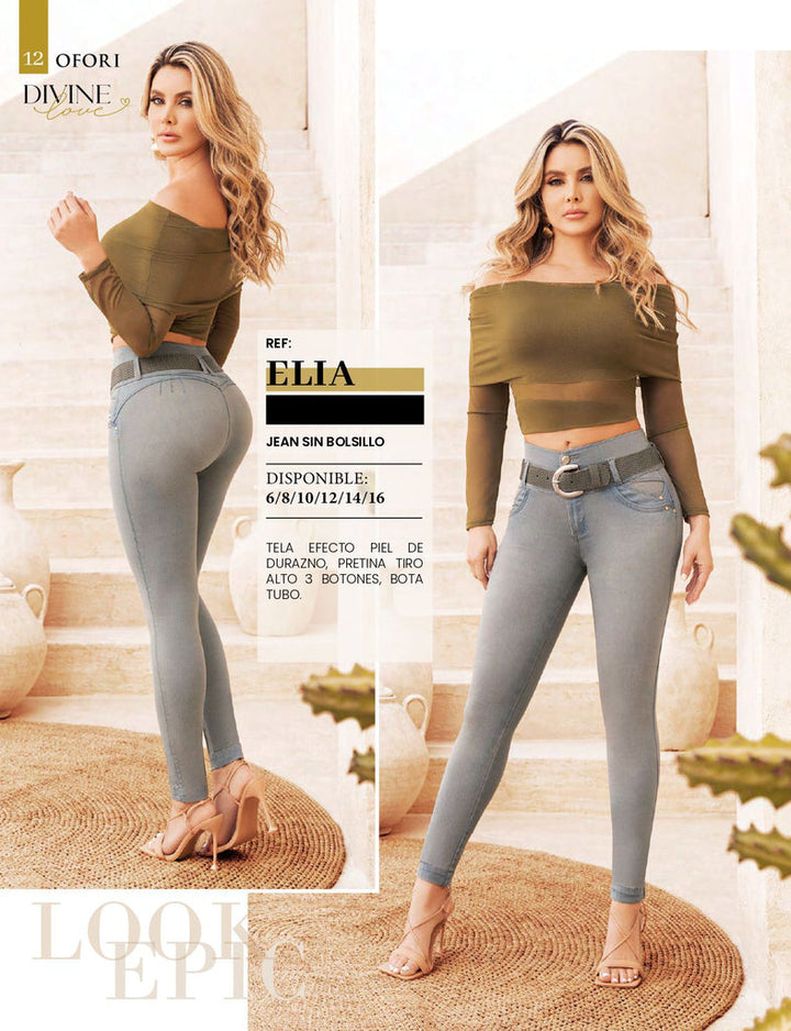 Elia 100% Authentic Colombian Push Up Jeans - JDColFashion