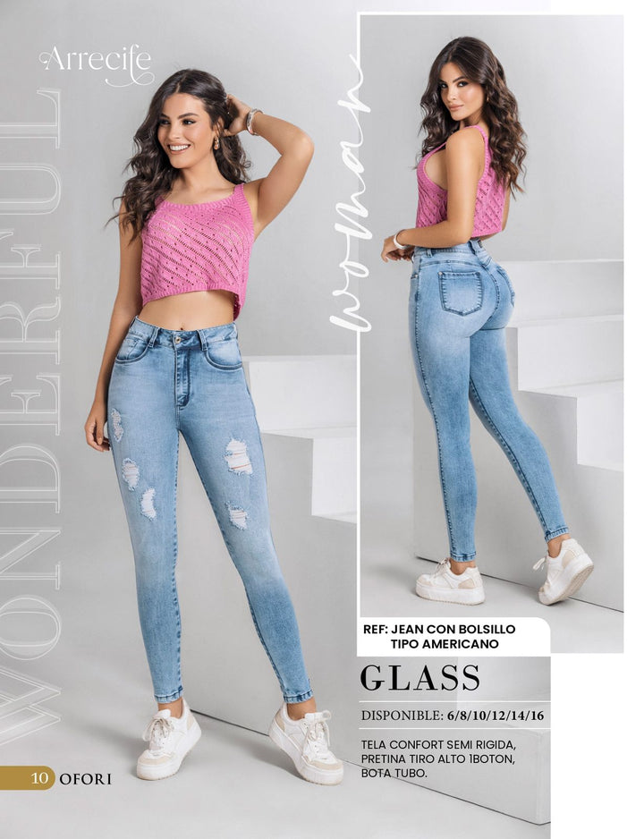 Glass 100% Authentic Colombian Push Up Jeans - JDColFashion