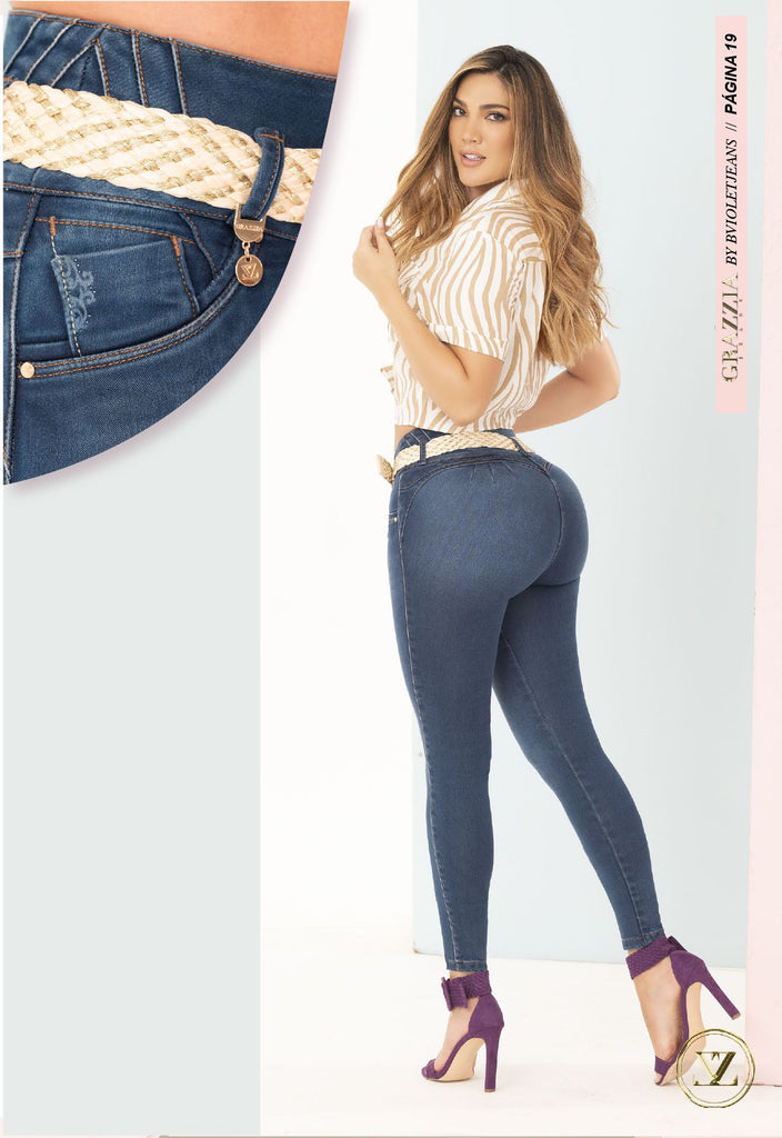 GR465 100% Authentic Colombian Push Up Jeans - JDColFashion