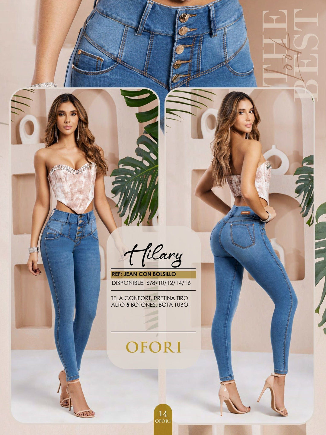 Hilary 100% Authentic Colombian Push Up Jeans - JDColFashion