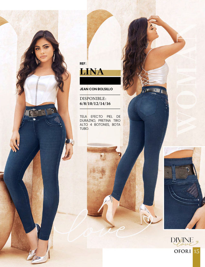 Lina 100% Authentic Colombian Push Up Jeans - JDColFashion