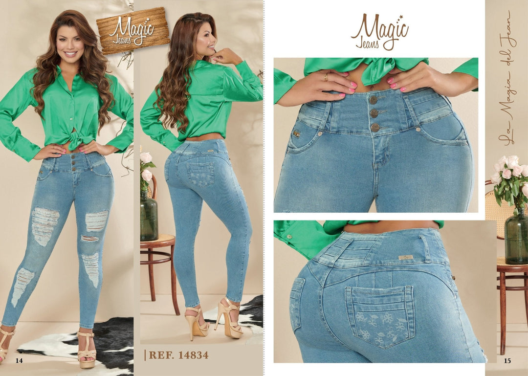 Magic Jeans 14834 100% Authentic Colombian Push Up Jeans - JDColFashion