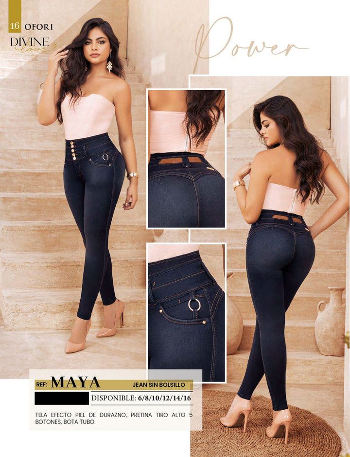 Maya 100% Authentic Colombian Push Up Jeans - JDColFashion