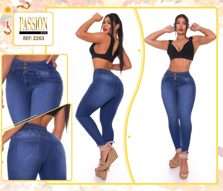 Pasion P2263 100% Authentic Colombian Push Up Jeans - JDColFashion