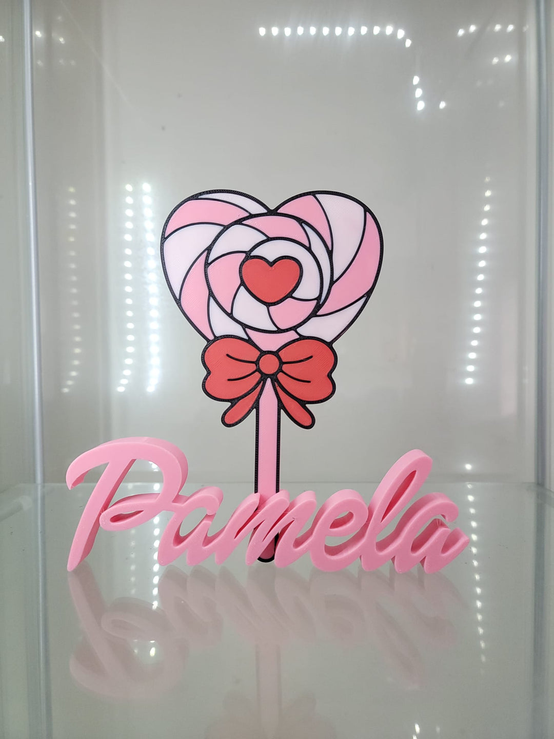 Personalized Lollipop Heart Decor - Sweet Custom Name Display - JDColFashion