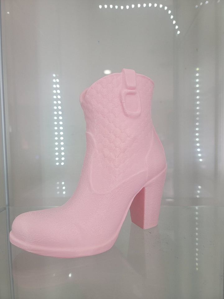 Pink Boot Makeup Brush Holder - Glamorous 3D - Printed Vanity Organizer - JDColFashion