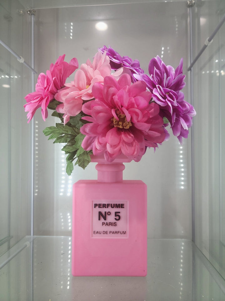 Pink Perfume Bottle - Inspired 3D - Printed Vase - JDColFashion