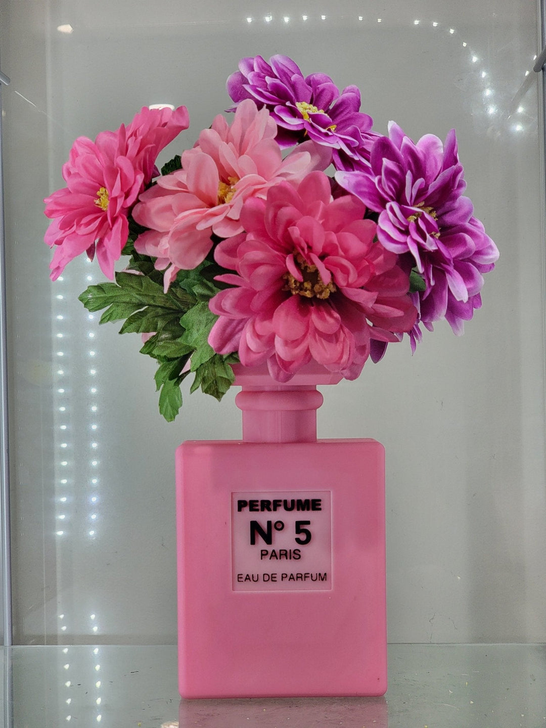 Pink Perfume Bottle - Inspired 3D - Printed Vase - JDColFashion