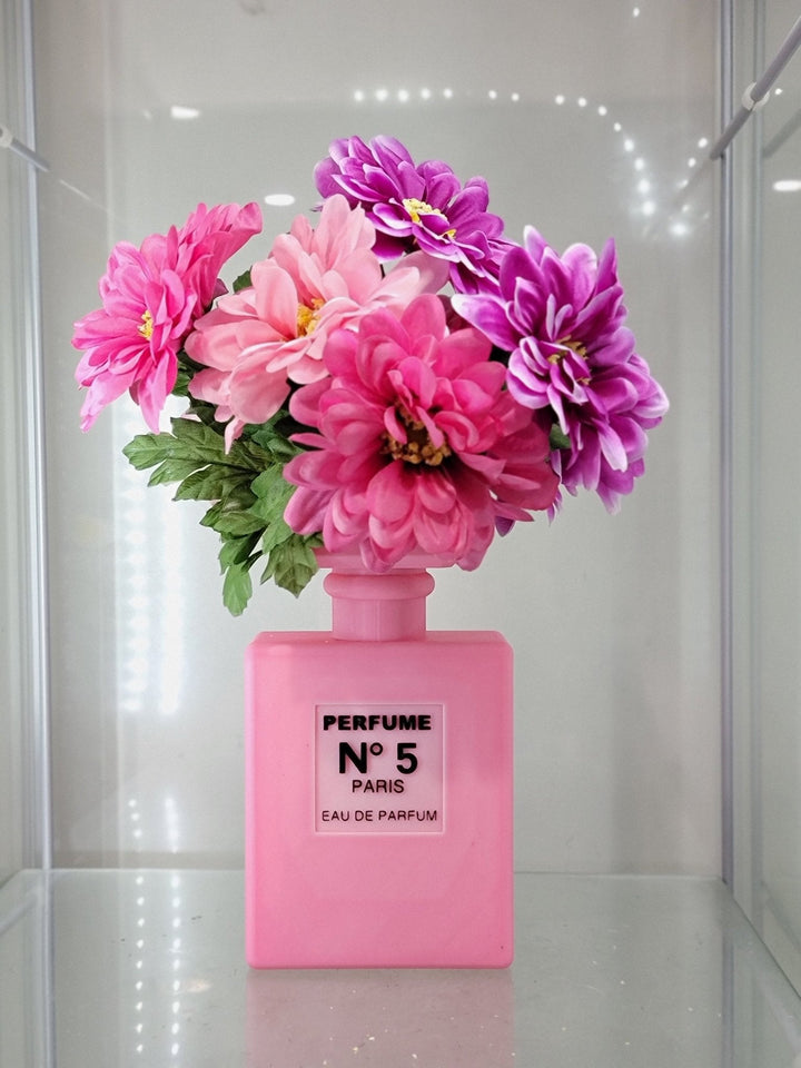 Pink Perfume Bottle - Inspired 3D - Printed Vase - JDColFashion