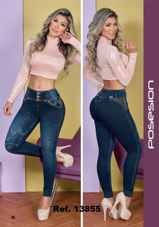 Posesion 13855 100% Authentic Colombian Push Up Jeans - JDColFashion