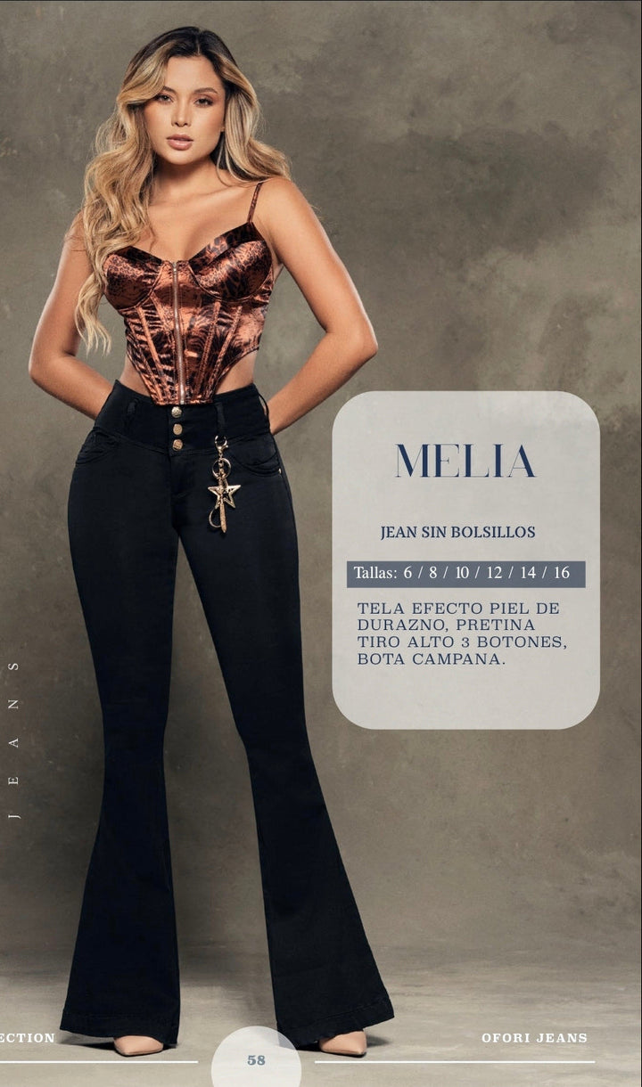 Melia 100% Authentic Colombian Push Up FLARE Jeans