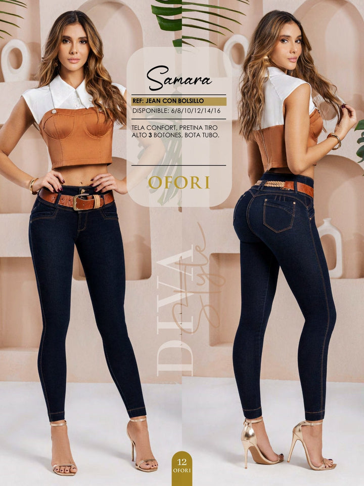 Samara 100% Authentic Colombian Push Up Jeans - JDColFashion