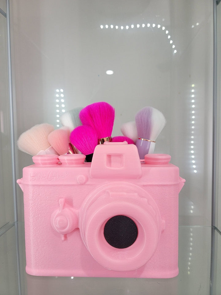 Snap & Store Pink Camera Brush Holder - JDColFashion