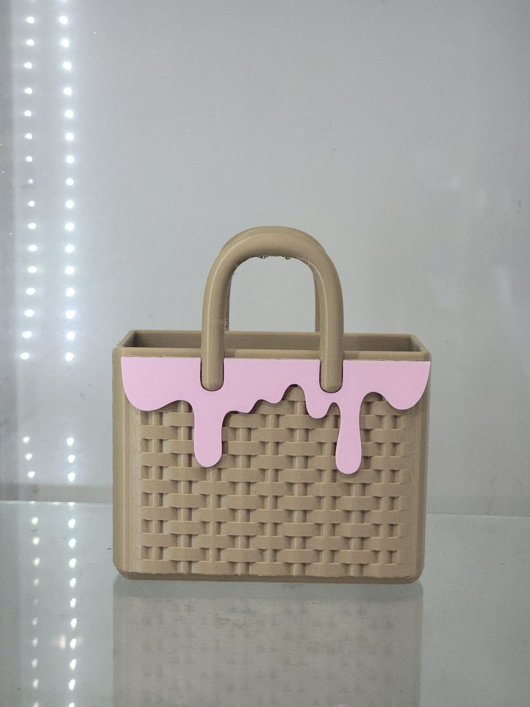 Sprinkles Ice Cream Woven Bag 3D - Printed Makeup Holder - JDColFashion