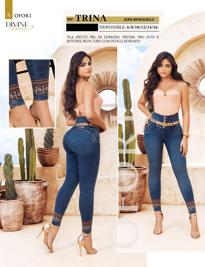 Trina 100% Authentic Colombian Push Up Jeans - JDColFashion