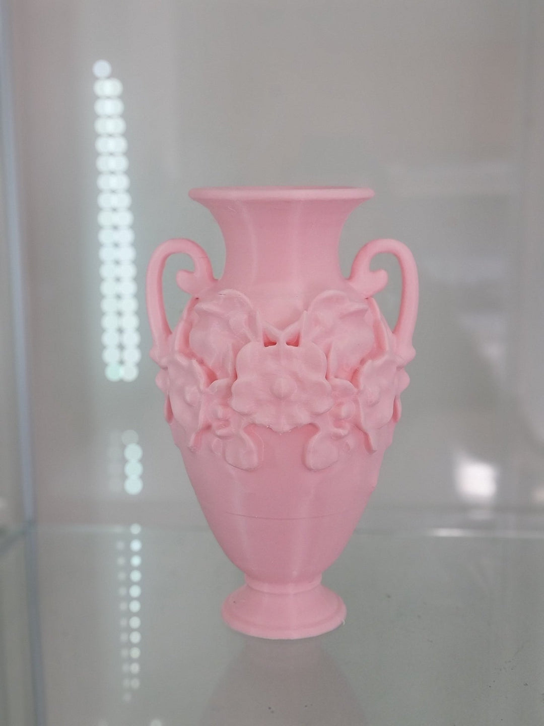 Vintage - Inspired Pink Floral Vase – 3D - Printed Elegance - JDColFashion