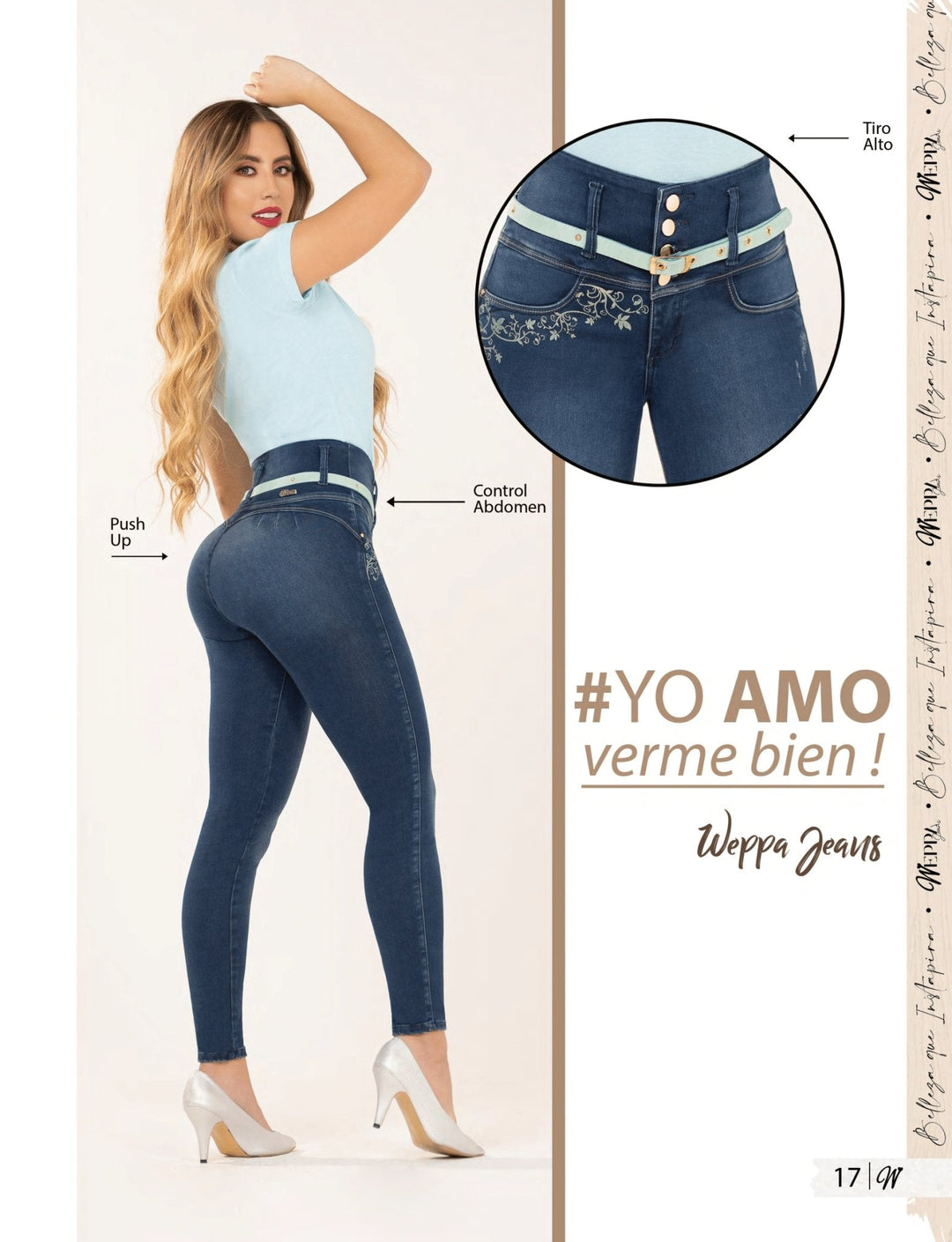 W-119 100% Authentic Colombian Push Up Jeans by Weppa Jeans - JDColFashion