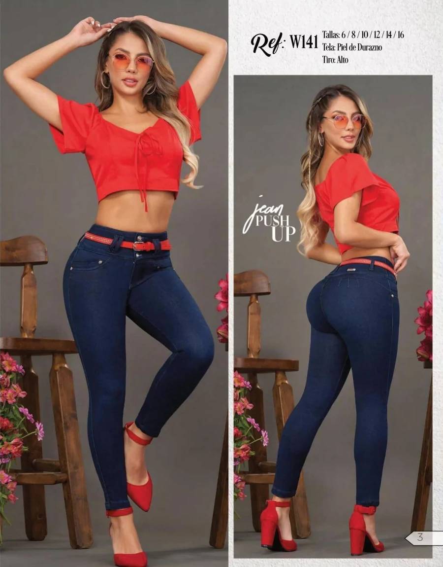 W-141 100% Authentic Colombian Push Up Jeans by Weppa Jeans - JDColFashion