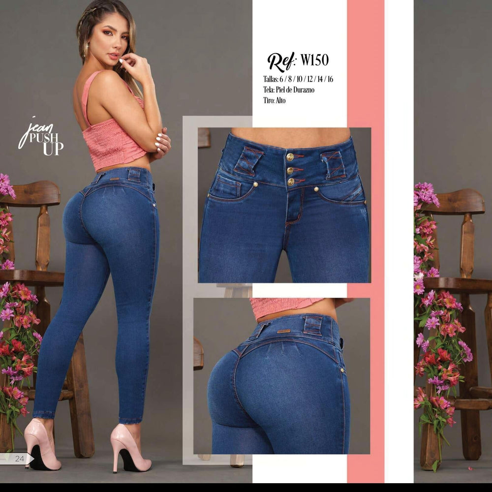 W-150 100% Authentic Colombian Push Up Jeans by Weppa Jeans - JDColFashion