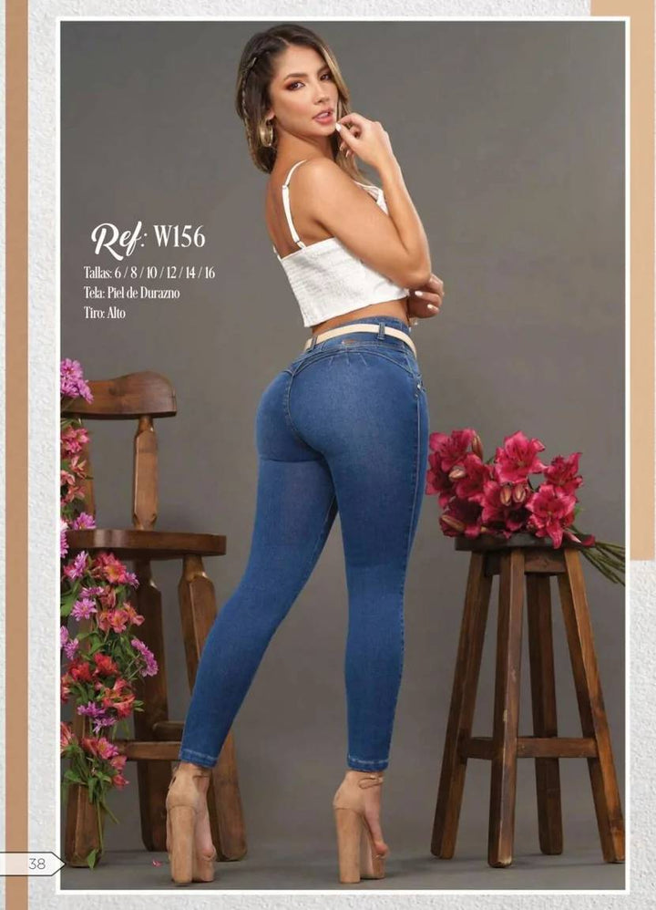 W-156 100% Authentic Colombian Push Up Jeans by Weppa Jeans - JDColFashion