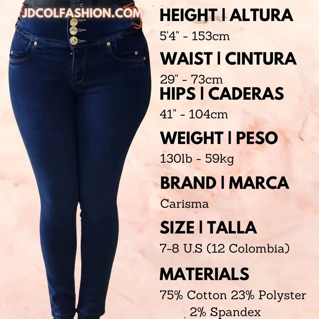 875 100% Authentic Colombian Push Up Jeans by Carisma Jeans - JDColFashion