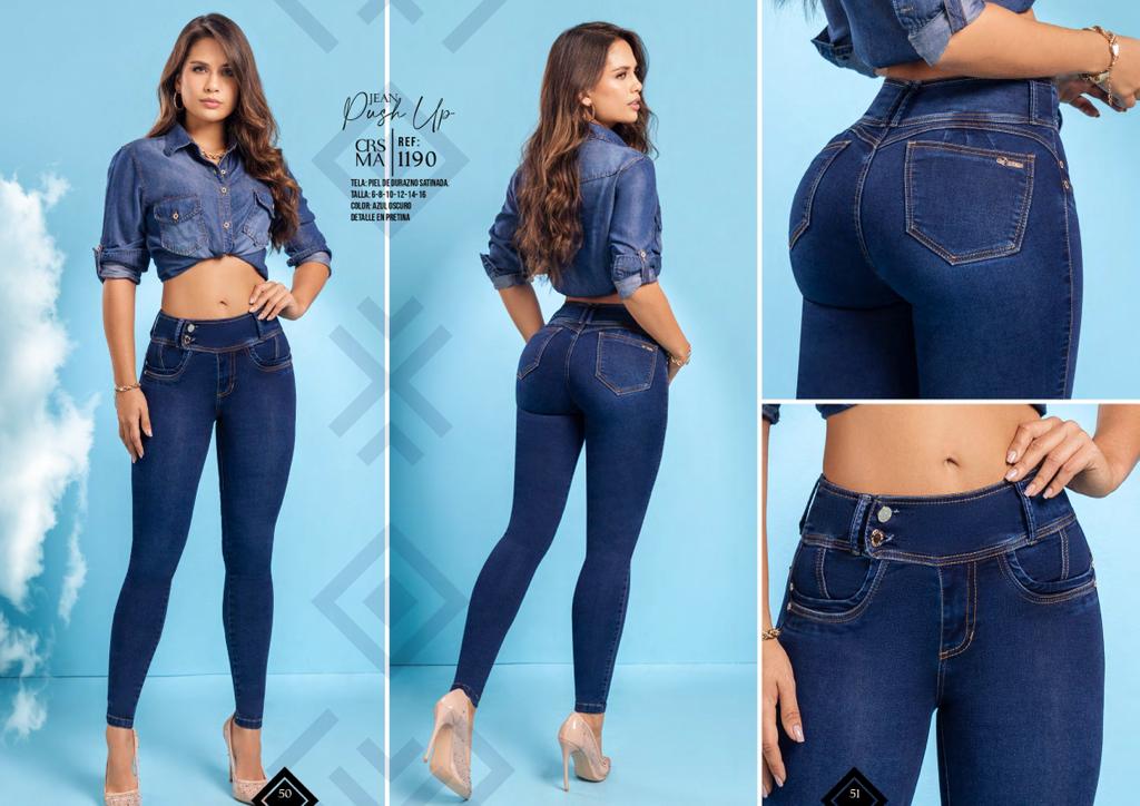 Jeans colombianos Levanta Cola XIXMO Colombian Jeans Push Up XIXMO 100%  Colombia