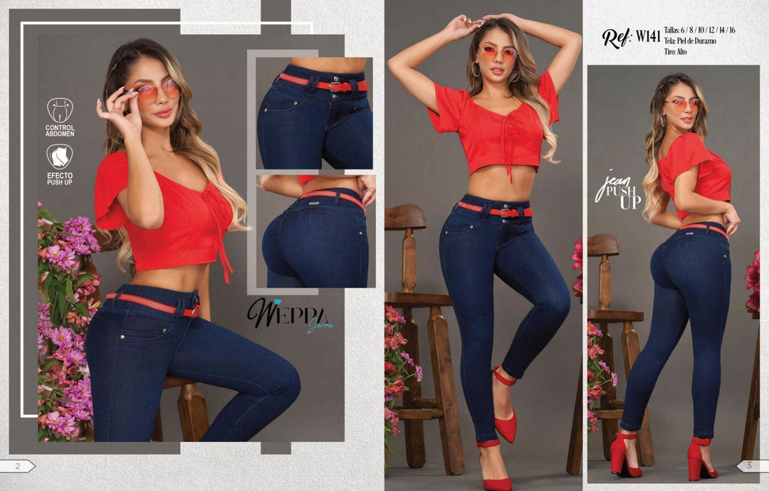 W-141 100% Authentic Colombian Push Up Jeans by Weppa Jeans - JDColFashion