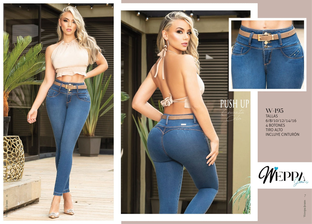 Seven7 Jeans Colombianos, Levanta Cola, Push UP